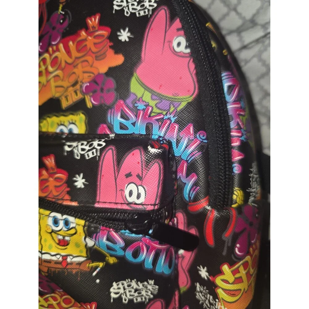 Nickelodeon SpongeBob SquarePants Patrick star graffiti mini backpack bookbag!